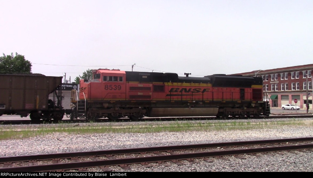 BNSF coal train DPU